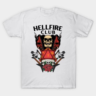 Hellfire Club - D20 - Guitars - Flails - Skull T-Shirt